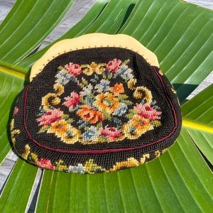 COPY - Needlepoint Vintage Bakelite purse clutch wedding was lost now found